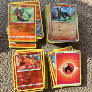 Pokémon cards: Fire